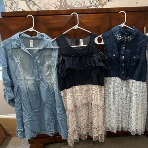 3 denim dresses
